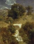 Roman Landscape with a Bridge, 1863 (oil on canvas)