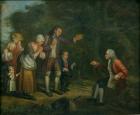 The Calas Family before Voltaire at Ferney (oil on canvas)