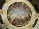 Ceiling depicting the Goddess Aurora (oil on backed canvas)