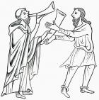 The Legend of St. Patrick's Horn, from 'A Short History of the English People' by J. R. Green, published 1893 (litho)