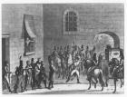 General Dumouriez arresting representatives of the Convention (engraving)