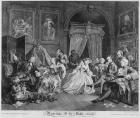 Marriage a la Mode, Plate IV, The Toilette, 1745 (engraving)