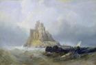 St. Michael's Mount, Cornwall (oil on panel)