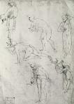 Six Figures, Study for an Epiphany (pen and ink on paper)