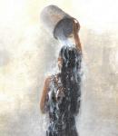 Girl Showering, 2015 (w/c on paper)