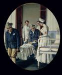In a military Hospital (oil on canvas)