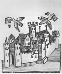 Pigeon Post, 1481 (woodcut)