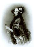 Augusta Ada Byron (1815-52) Countess of Lovelace (engraving) (b/w photo)