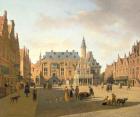 The Market Place with the Raadhuis, Haarlem, 17th century
