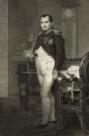 Napoleon I in his study, engraved by Jean Nicholas Laugier (litho)