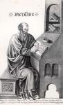 Aristotle (384-322 BC) (engraving) (b&w photo)