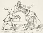 King Charles I on the grindstone of Scottish Presbyterian intolerance, from The National and Domestic History of England' by William Hickman Smith Aubrey (1858-1916) published London, c.1890 (litho)