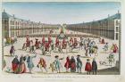 Publication of the Peace, Place des Victoires, June 1763 (coloured engraving)