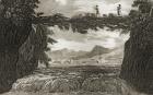 Subterranean disappearance of the Rhone near Geneva (litho)