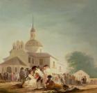 The Hermitage of San Isidro, Madrid, 1788 (oil on canvas)