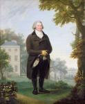 Gentleman in the Grounds of his House, c.1800-10 (oil on canvas)