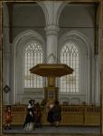 Interior of the Laurenskerk at Rotterdam, 1662 (oil on canvas)