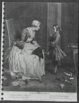 The Governess, 1739 (engraving) (b/w photo)