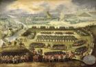 The Siege of Paris (War against France 1556-8) (oil on panel)