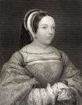 Portrait of Margaret Tudor (1489-1541) Queen of Scotland, from 'Lodge's British Portraits', 1823 (engraving)