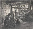 The Weaver's Workshop at Dinan or, The Weaver and his Wife, 1893 (charcoal on paper)