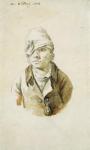 Self Portrait with Cap and Eye Patch, 8th May 1802 (pencil, brush and w/c on paper)