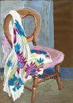 Chair and Patterned Fabric, 2000,(gouache)