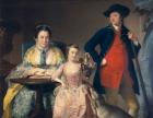 James and Mary Shuttleworth with one of their Daughters, 1764
