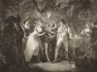The Forest, Act V, Scene IV, from 'As You Like It', from The Boydell Shakespeare Gallery, published late 19th century (litho)