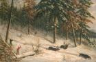 Hunting Moose (oil)