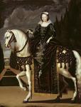 Equestrian Portrait of Marie de Medici (1573-1642) (oil on canvas)