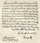 Letter from George I to Charles VI, 1717, published in 'Leisure Hour', 1891 (litho)