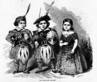 The Highland Dwarfs, published in 'The Illustrated London News', May 30 1846 (engraving)