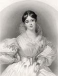 Letitia Elizabeth Landon, engraved by J. Thompson, from 'The National Portrait Gallery, Volume IV', published c.1820 (litho)