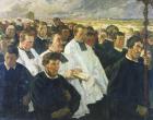 Procession to Penmarch, 1900 (oil on canvas)