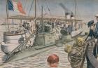 The Bizerte Catastrophe, illustration from 'Le Petit Journal', 4th April 1906 (coloured engraving)