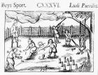 Boys' sport from 'Orbis Sensualium Pictus', 1658 (woodcut)