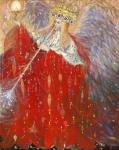 The Angel of Life, 2009 (oil and gold leaf on Belgian linen)