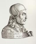 Pope Leo X, from 'Les Arts au Moyen Age', published 1873 (litho)