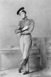 Mr Power as Corporal O'Connor in the opera 'Broken Promises', 1826 (lithograph)