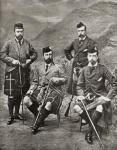 The Four Princes, 1881 (b/w photo)