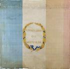 Tricolore with the motto 'Live Free or Die', 1792 (painted fabric)