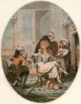 The French Fireside, after an 18th century engraving. From Illustrierte Sittengeschichte vom Mittelalter bis zur Gegenwart by Eduard Fuchs, published 1909.