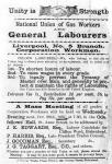 Declaration of the National Union of Gas Workers and General Workers, 1891 (litho) (b/w photo)