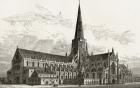 Old St. Paul's from the south-west, from 'London Pictures: Drawn with Pen and Pencil', by Rev. Richard Lovett, published 1890 (litho)