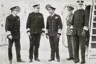 King George V visits the Fleet at Rosyth, Edinburgh, Scotland in 1918. From Edward VIII His Life and Reign.