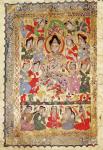 A Poet Singer, Musicians and Singers, from the 'Livre des Chansons', 1219 (vellum)
