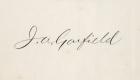 Signature of James Abram Garfield (litho)