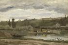 Ferry at Varenne-Saint-Hilaire, 1864 (oil on canvas)