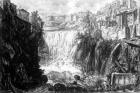 View of the Waterfall at Tivoli, from the 'Views of Rome' series, c.1760 (etching)
